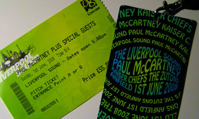 ticket to Liverpool Sound